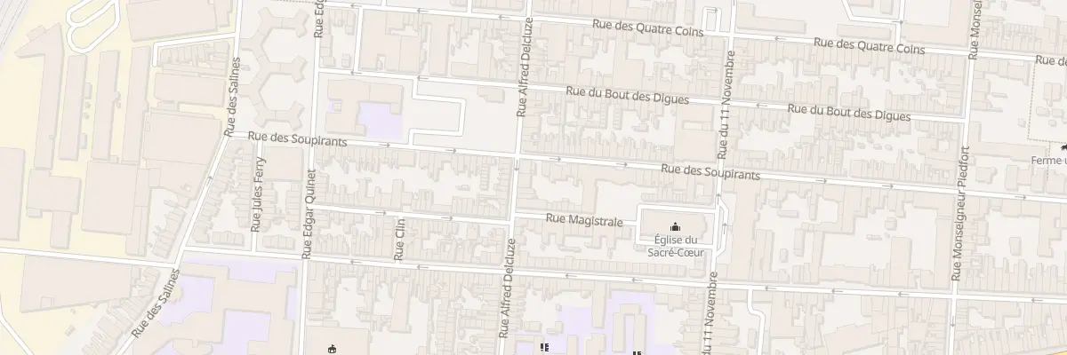 Plan du 56 Rue Alfred Delcluze à Calais