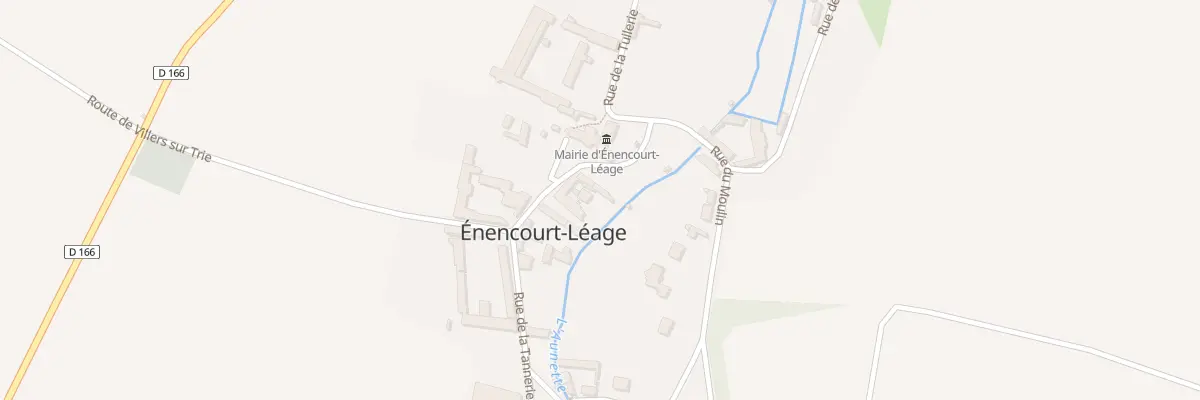 Plan du 1 Pl de l’Eglise à Énencourt-Léage