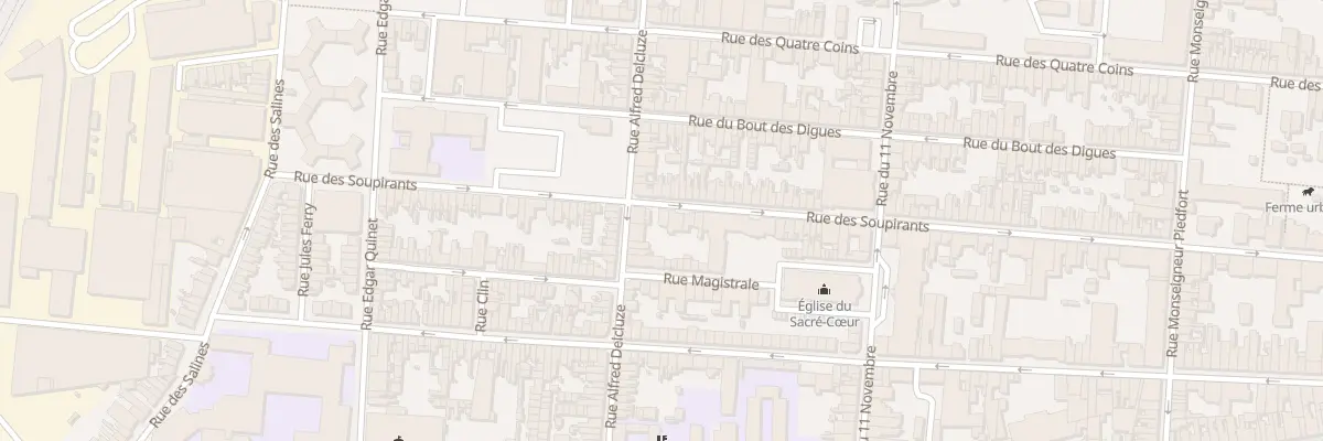Plan du 93 Rue des Soupirants à Calais