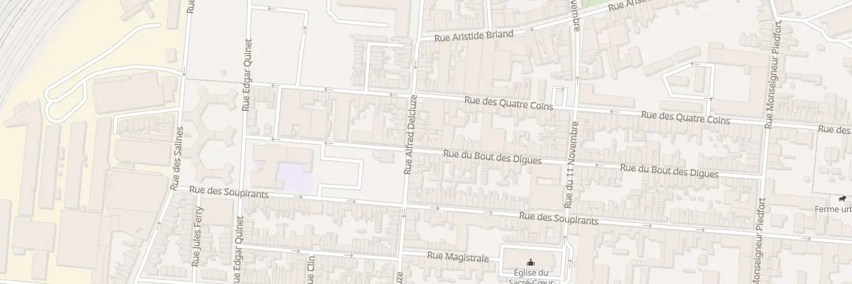 Plan du 96 Rue du Bout des Digues à Calais