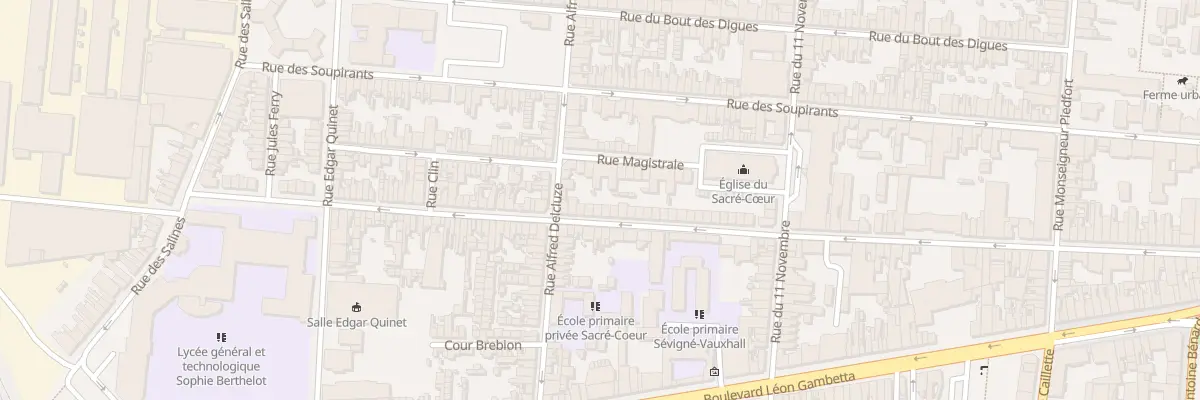 Plan du 108B Rue du Vauxhall à Calais