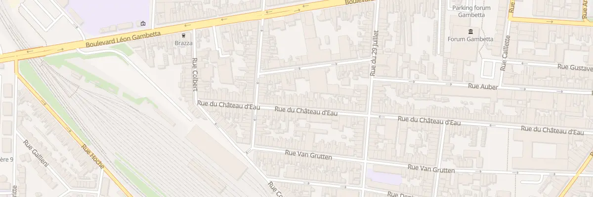 Plan du 160 Rue du Chateau d’Eau à Calais