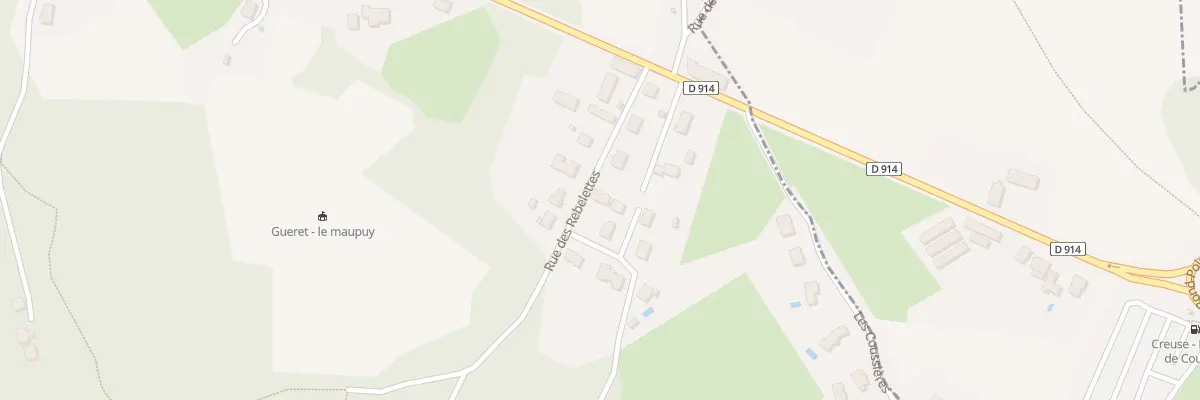 Plan du 9 Rue des Rebelettes à Saint-Sulpice-le-Guérétois