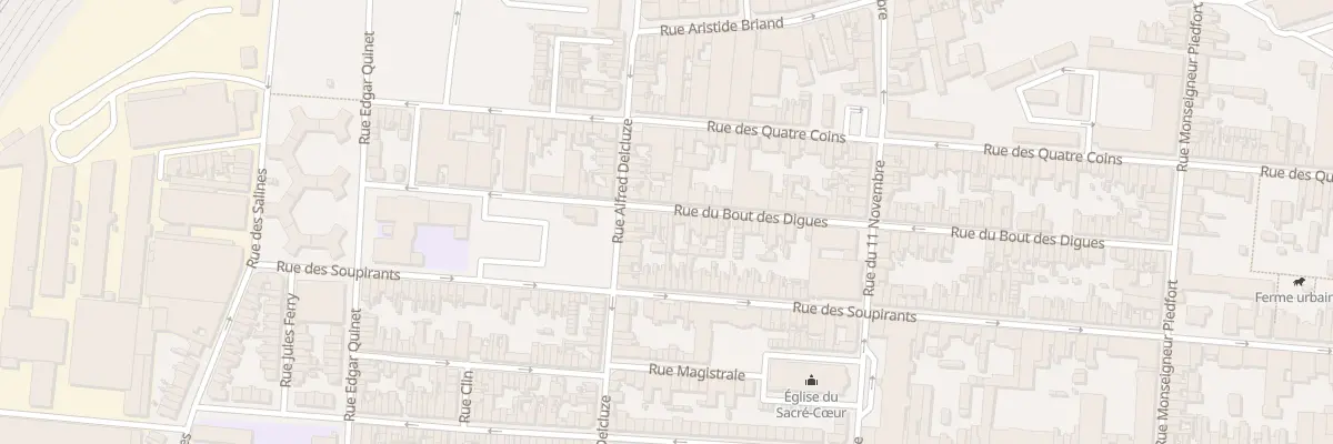 Plan du 93 Rue du Bout des Digues à Calais