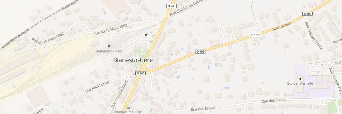 Plan du 13 Rue Pasteur à Biars-sur-Cère