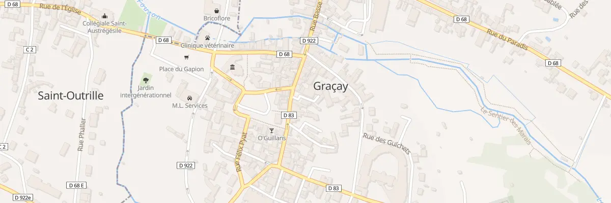 Plan du 4 Cour du Château à Graçay
