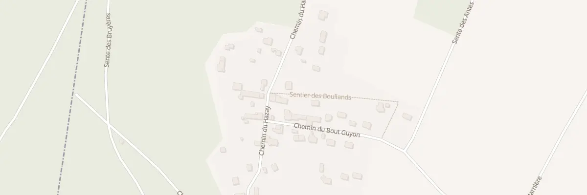 Plan du 86 Che du Hazay à Jambville