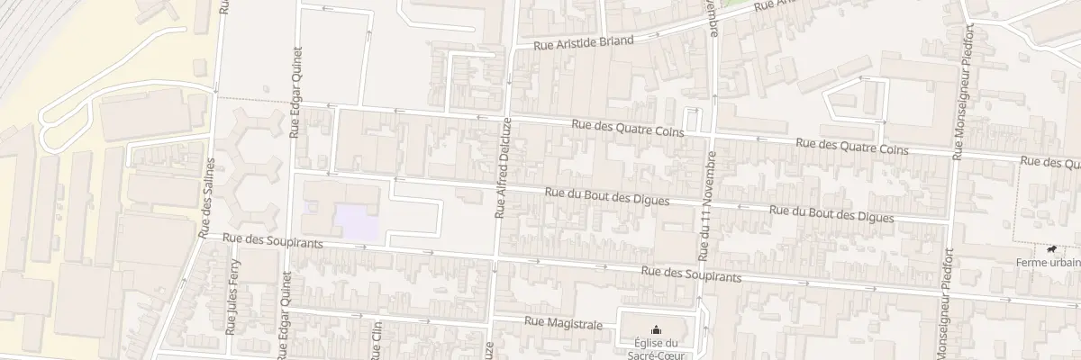 Plan du 92 Rue du Bout des Digues à Calais