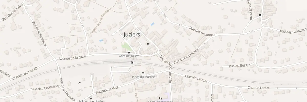 Plan du 2 Av de la Gare à Juziers