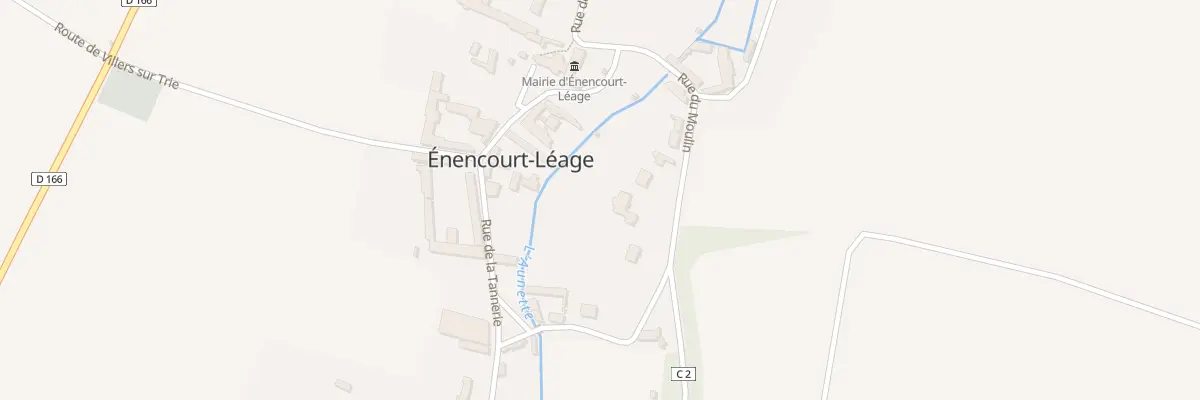 Plan du 12 Rue du Moulin à Énencourt-Léage