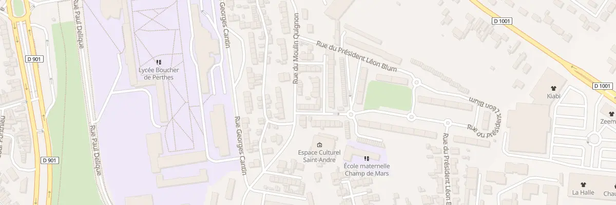 Plan du 28 Rue Henri Dunant à Abbeville