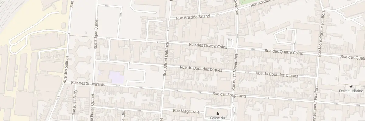 Plan du 88 Rue du Bout des Digues à Calais