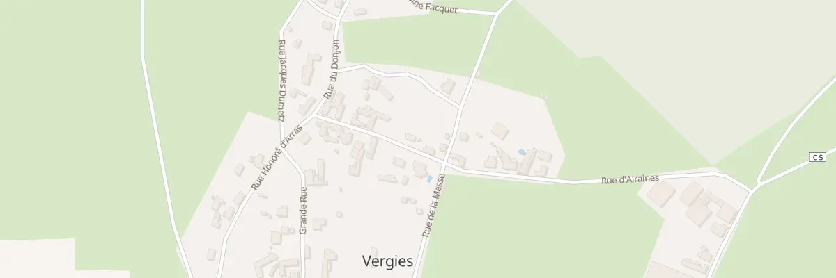 Plan du 99 Rue Lavallee à Vergies