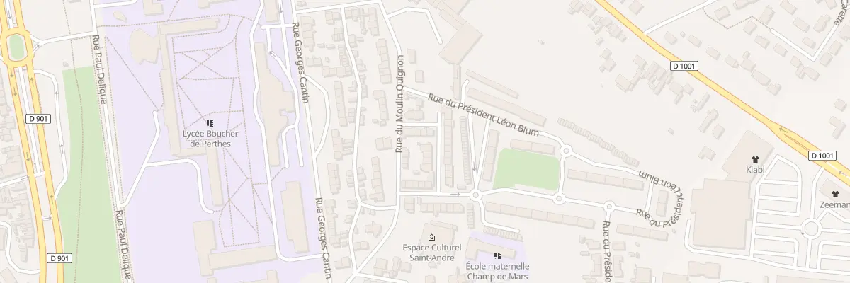 Plan du 8 Rue Henri Dunant à Abbeville