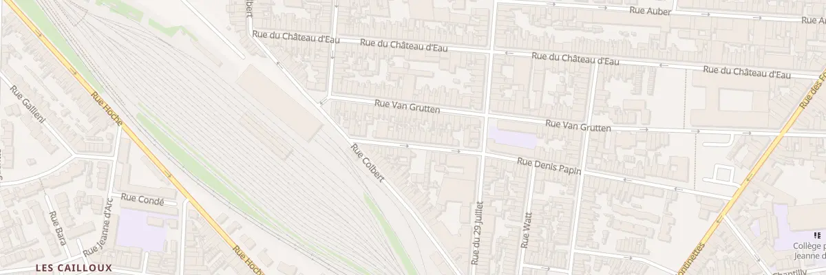Plan du 80 Rue Denis Papin à Calais