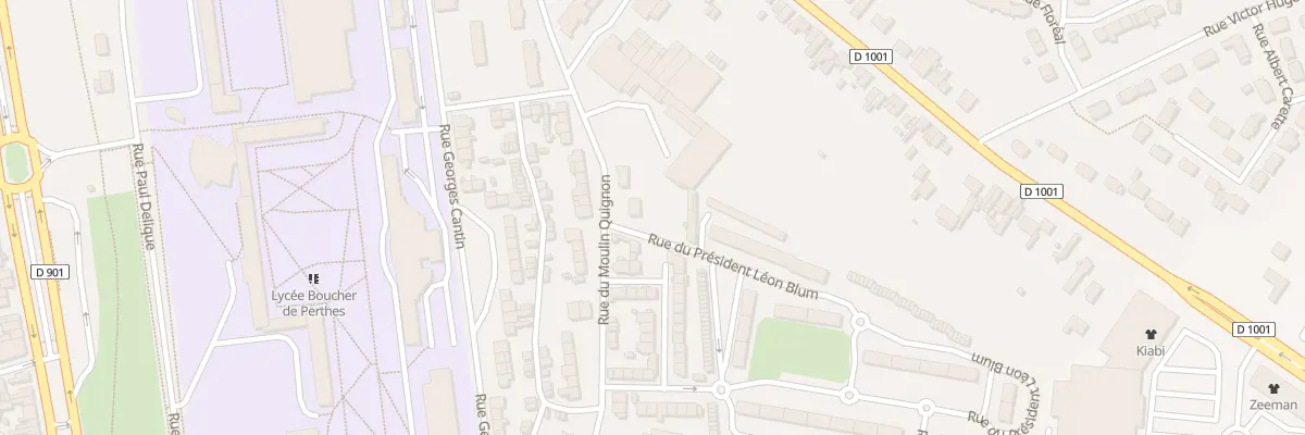 Plan du 27 Rue du Moulin Quignon à Abbeville