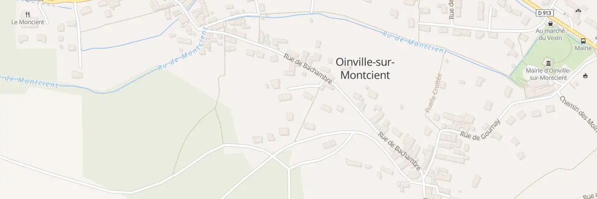 Plan du 1 Sen des Pres Surs à Oinville-sur-Montcient