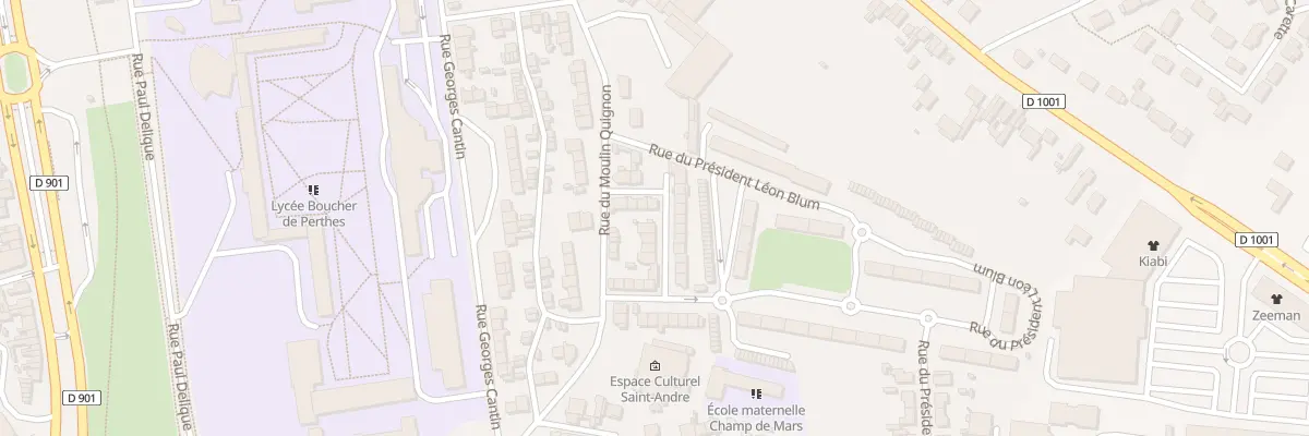 Plan du 10 Rue Henri Dunant à Abbeville