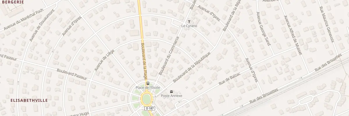 Plan du 6 Bd du Commerce à Aubergenville