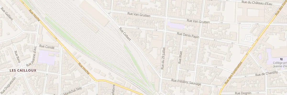 Plan du 93 Rue Colbert à Calais