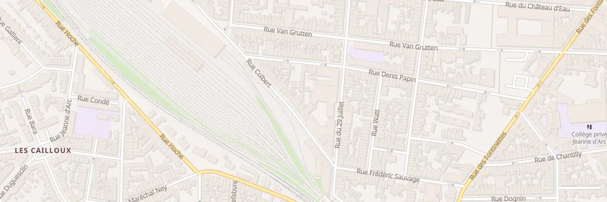 Plan du 95 Rue Colbert à Calais