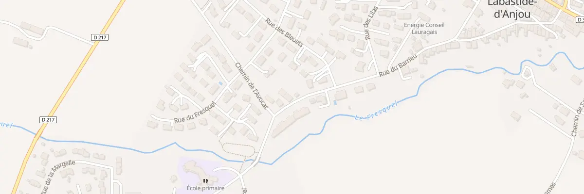 Plan du 8 Rue du Barrieu à Labastide-d’Anjou