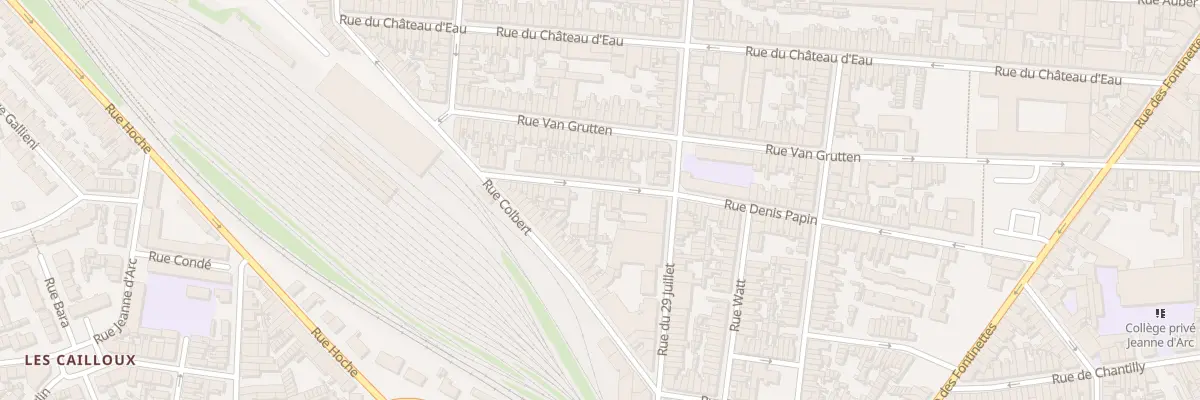 Plan du 89 Rue Denis Papin à Calais