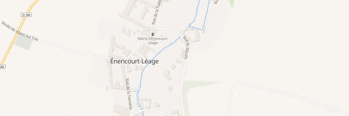 Plan du 6 Rue du Moulin à Énencourt-Léage