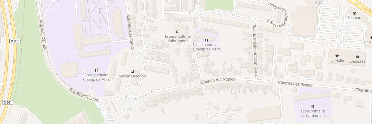 Plan du 81 Che des Postes à Abbeville