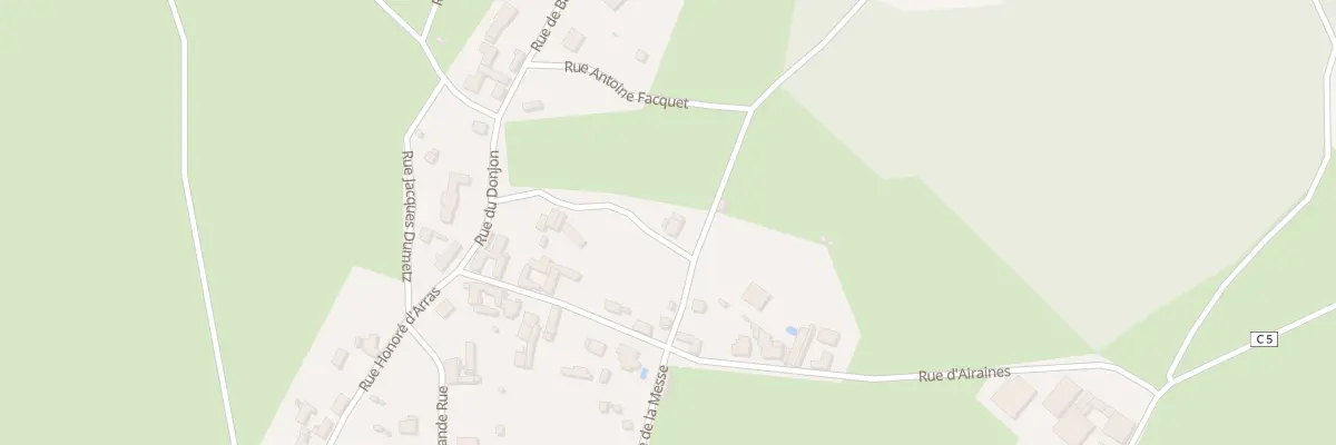 Plan du 313 Rue de la Messe à Vergies