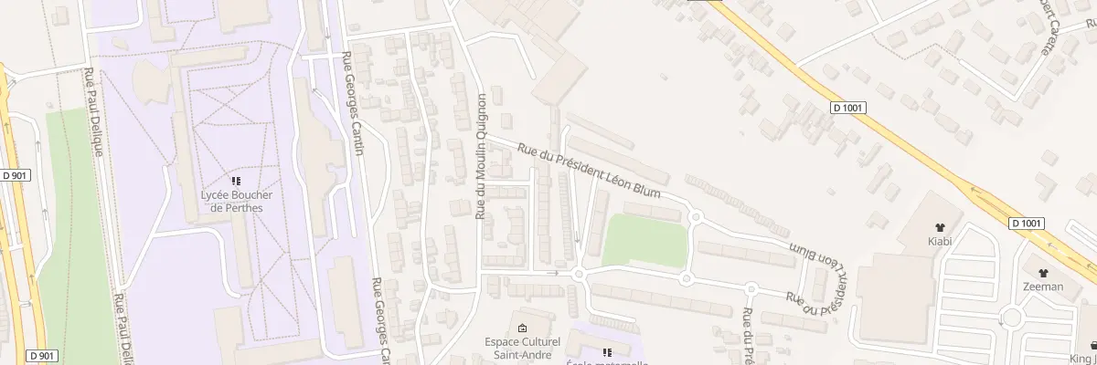 Plan du 7 Rue Henri Dunant à Abbeville