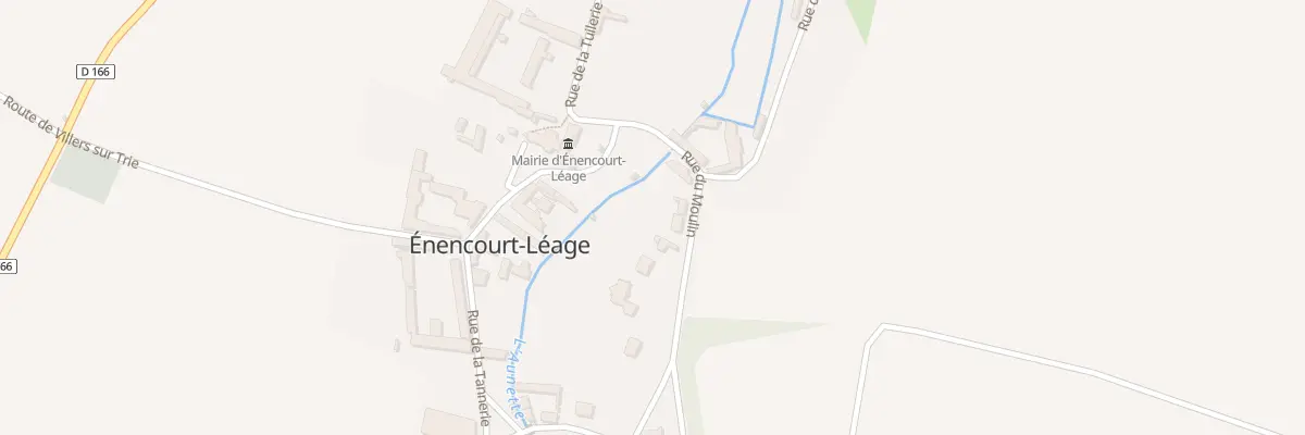 Plan du 8 Rue du Moulin à Énencourt-Léage