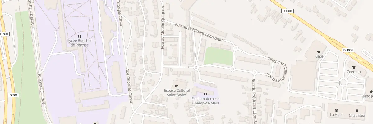 Plan du 25 Rue Henri Dunant à Abbeville