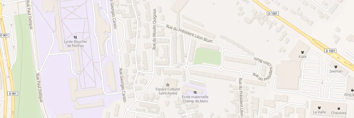 Plan du 23 Rue Henri Dunant à Abbeville