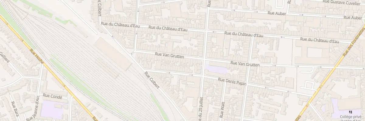 Plan du 67 Rue Van Grutten à Calais