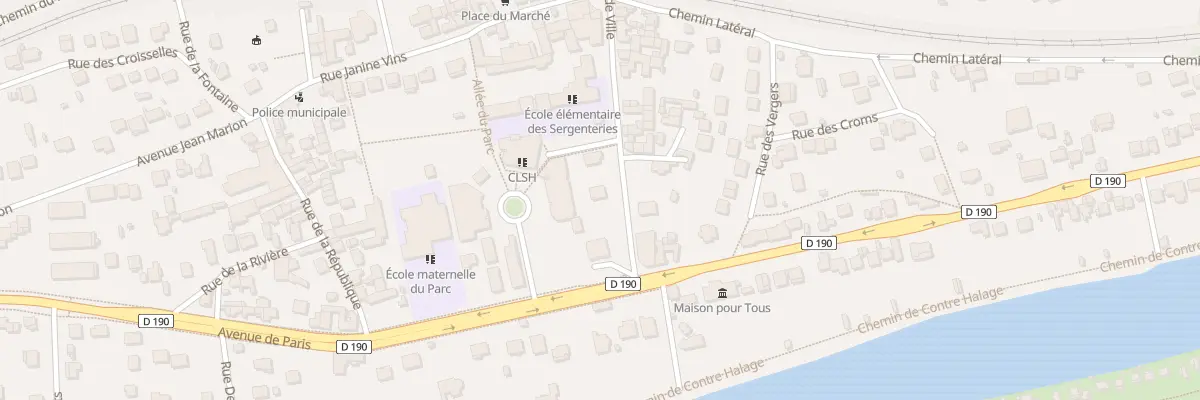 Plan du 1B Rue de l’Hôtel de Ville à Juziers