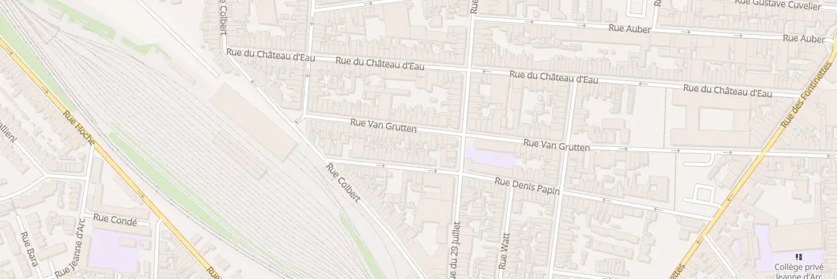 Plan du 65 Rue Van Grutten à Calais