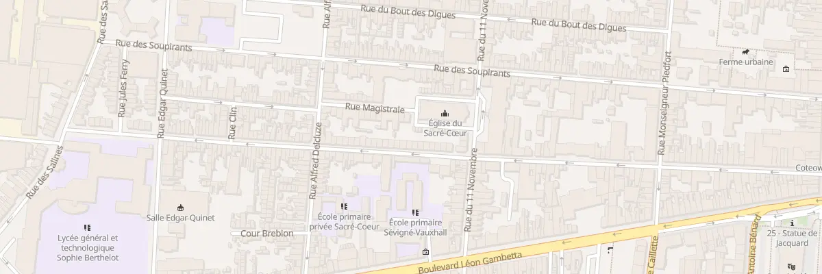Plan du 96 Rue du Vauxhall à Calais