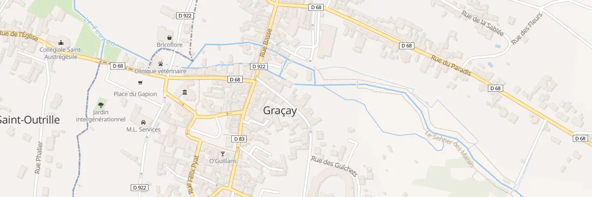 Plan du 9 Rue Jean Jaurès à Graçay