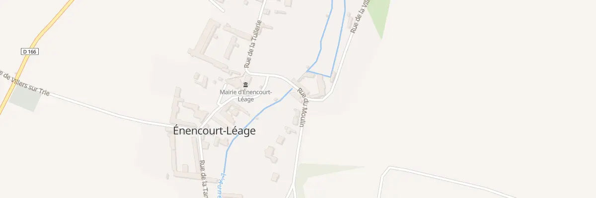 Plan du 2 Rue du Moulin à Énencourt-Léage