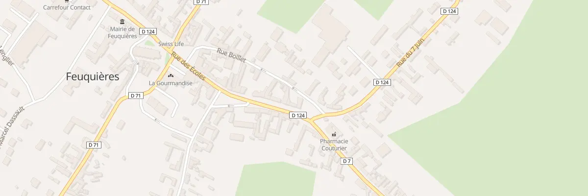 Plan du 22 Rue des Ecoles à Feuquières