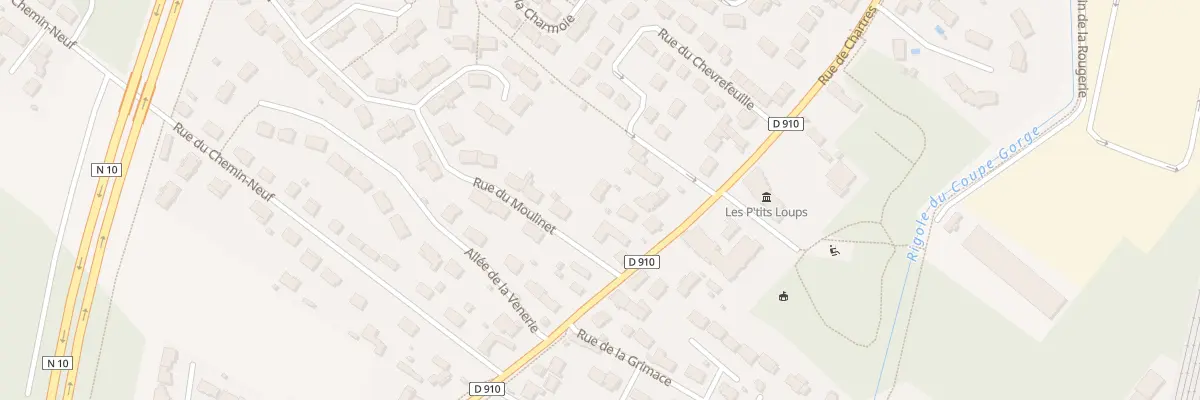 Plan du 92T Rue de Chartres au Perray-en-Yvelines