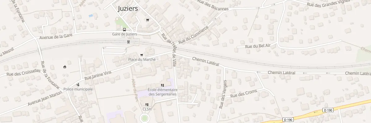 Plan du 20 Rue de l’Hôtel de Ville à Juziers
