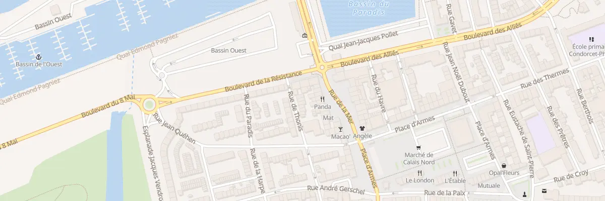 Plan du 10 Rue de Thonis à Calais