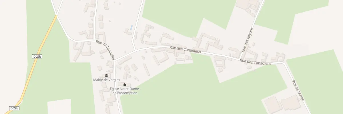 Plan du 158 Rue des Canadiens à Vergies