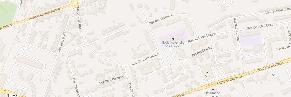 Plan du 13 Rue du Soleil Levant à Abbeville