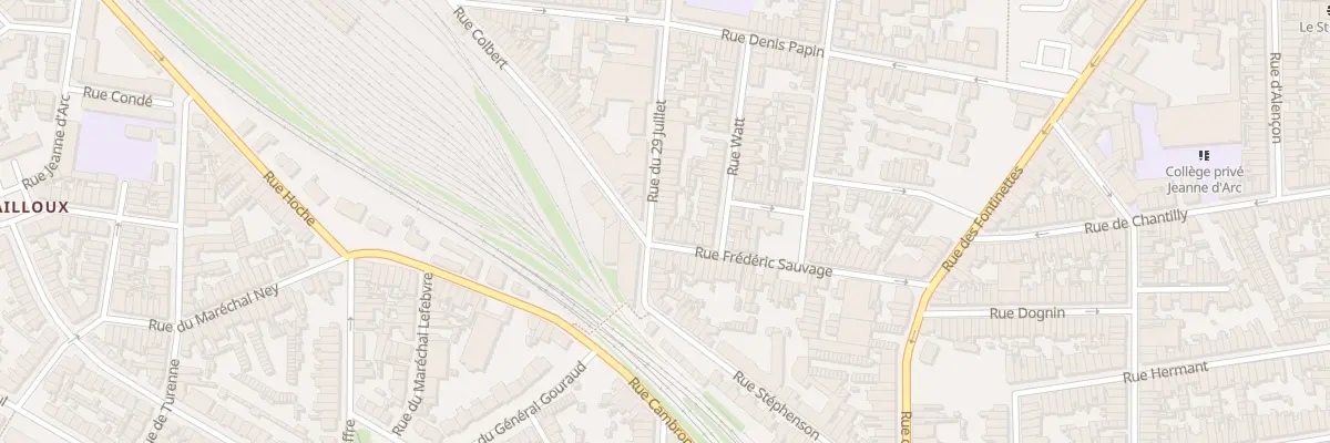 Plan du 97 Rue du Vingt Neuf Juillet à Calais
