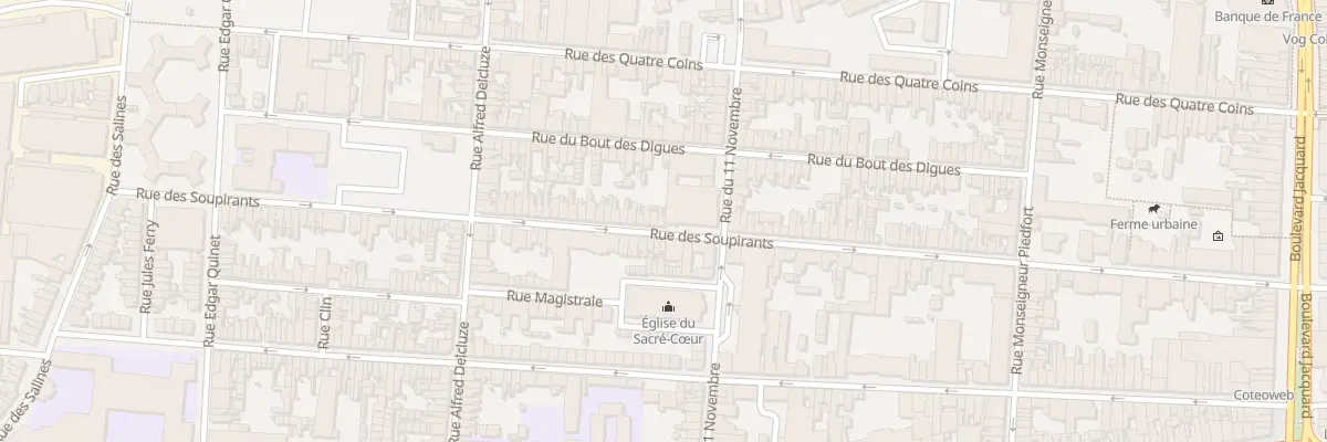 Plan du 102 Rue des Soupirants à Calais