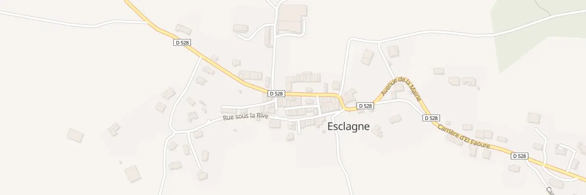 Plan du 28A Village à Esclagne