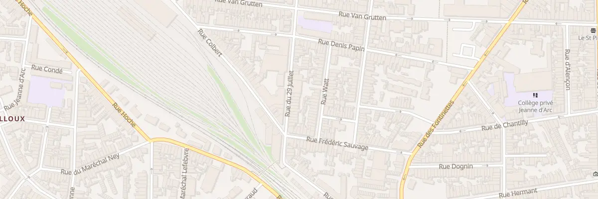 Plan du 79 Rue du Vingt Neuf Juillet à Calais